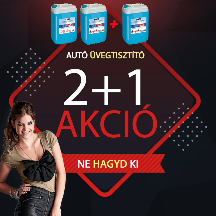 Glass Üvegtisztító 2+1 akció vásároljon kettőt egy áráért 